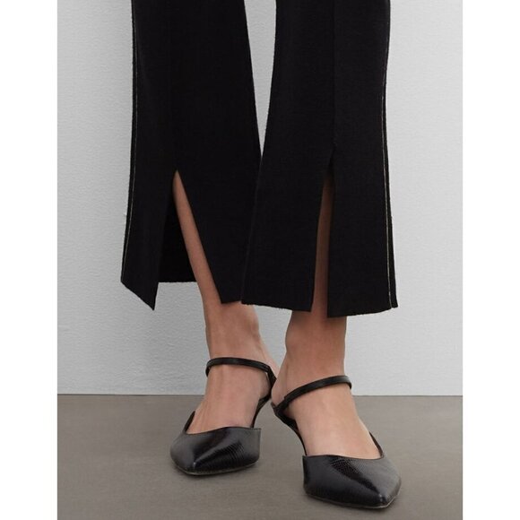 NWOT CLUB MONACO Size S Full Milano Pants with side stripe Black MSRP $165 - Picture 2 of 15